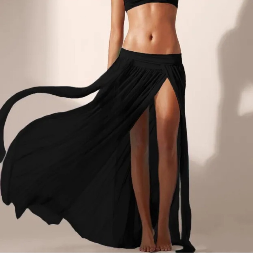Elegant Black Maxi Skirt